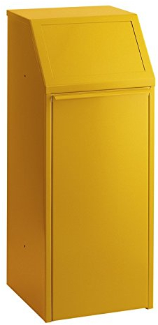 Poubelle de 70 l, couleur : jaune.