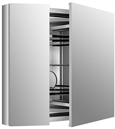 Kohler Verdera 34 in. W x 30 in. H Recessed or Surface Mount Medicine Cabinet with Flat Mirror