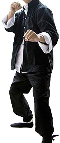 ZooBoo Mens Classic Kung Fu Martial Arts Uniforms Set of 3 L