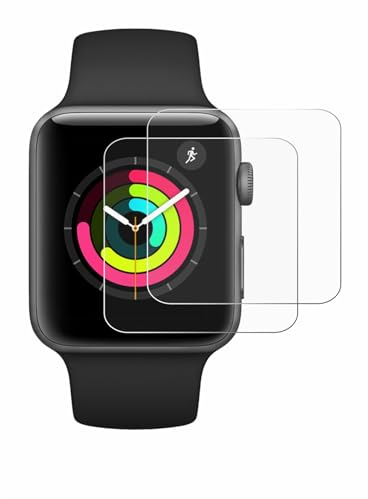 BROTECT (2 Stück Schutzfolie für Apple Watch Series 3 (42 mm) Displayschutz Folie Ultra-Klar