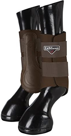 LeMieux Unisex-Erwachsene Prosport Grafter Brushing Boots Pair Bürsten Stiefel, braun, XL