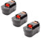 vhbw 3X Batterie Remplacement pour Black & Decker 499936-34, 499936-35, A14, A144, A144EX, A14F pour Outil électrique (1500 mAh, NiMH, 14,4 V)
