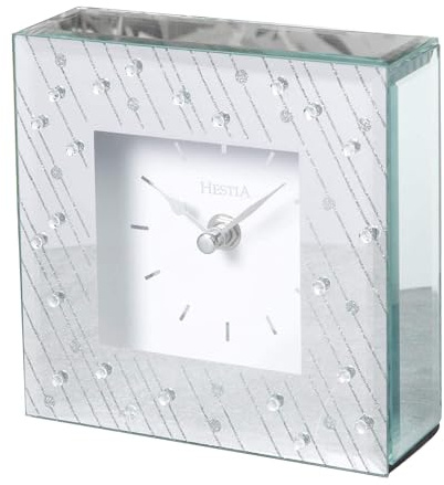 Hestia Glass Mantel Clock