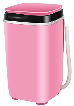 Lavadora de Zapatos Zapato Lavadora Dormitorio Zapato Lavadora Semi-automática Arandela Pequeña Máquina De Secado Lavadoras (Color : Pink, Size : 37 * 37 * 66CM)
