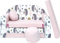 BDW Schlafsofa für Kinder mit Sitzhocker/Kissen, Coton, LILA 168 x 98 x 60 cm