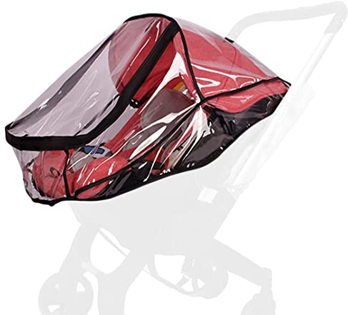 iEasey Babyschale Regenschutz kompatibel mit Doona Babyschale, Wetterschutz Buggy Regenschutz Reise Babytrage Regenverdeck Baby Autositz Zubehör mit Reißverschluss Tür Gute Luftzirkulation