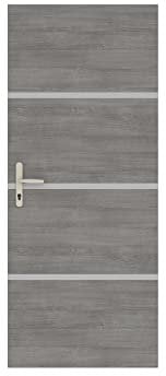 Nordlinger - Kit de renovación para puerta interior, diseño de ágata 890512, 4 hojas de chapa 85 x 50 cm y 3 perfiles 85 x 2 cm