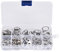 Natudeco 200-teiliges Unterlegscheiben-Set, Hochtemperaturbeständige Aluminium-O-Ringe, Kompressionsdichtung, Sicherungsringe, industrielle Befestigungskomponenten