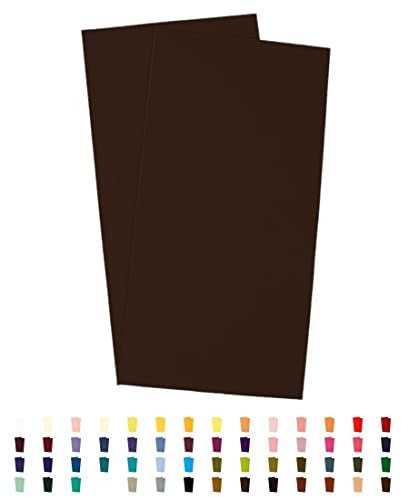 Sandras-Bastelladen 2er Set Kerzen Verzierwachsplatten - 200 x 100 x 0,5mm Dunkelbraun