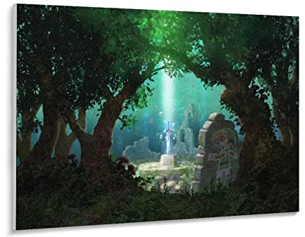 Puzzle 1000 Teile Spielkunstmalerei Die Legende von Zelda: Atem der Wildnis Puzzle 1000 Teile Geschicklichkeitsspiel für die ganze Familie, farbenfrohes Platzierungsspie(38x26cm