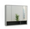 Vicco Armoire de Toilette Beatrice, Gris/Anthracite, 80 x 72 cm