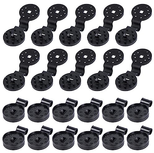 Pamtns 50 Piezas Clips de Fijación Clips de Plastico para Tela de Sombra Clips Especiales con Ojal Clip de Red de Sombra Broches para Malla Sombra Pinzas de Sujeción Malla Ocultacion para Anclaje