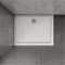 Huibathroom 1400x760mm Rectangular Slimline Shower Tray Stone Resin with Drain Cover for Bathroom Shower Enclosure Wetroom
