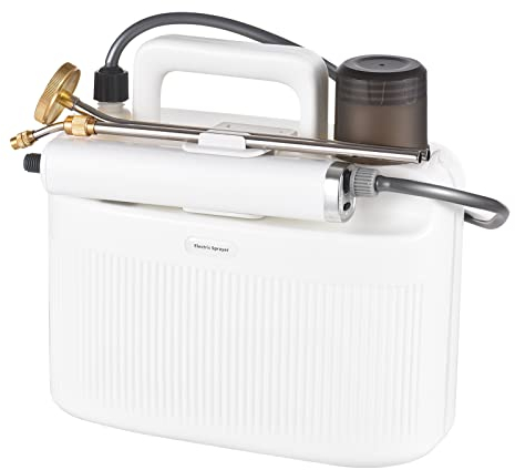 HUIOP pulverizador de presión de aire,Rociador de bomba de rociador de jardín eléctrico de 5L con batería recargable de 2200 mAh Plant Mister con 2 lanzas de rociado alternativas Regadera automática U