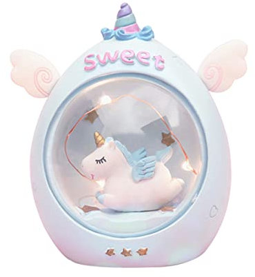 DOITOOL Einhorn Led Nachtlicht Cartoon Lampe Einhorn Licht Schreibtischlampe Led Lampe Nachtlicht Für Schlafzimmer Dekoration