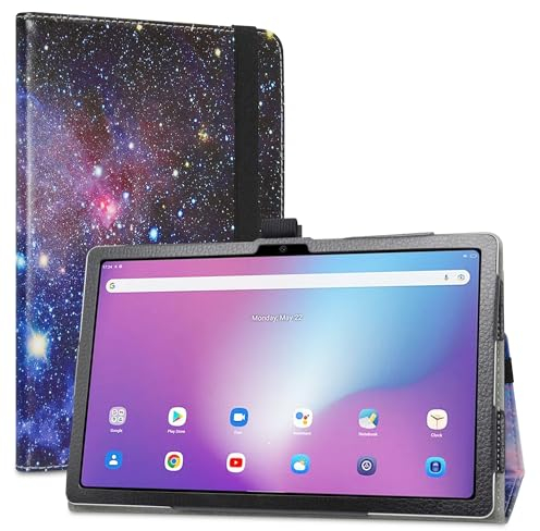 LiuShan Hülle für Blackview Tab 11 WiFi,Hülle für OSCAL Pad15， Folding PU Leder Tasche Hülle Case mit Ständer für Blackview Tab 11 WiFi/OSCAL Pad15 (2023) Tablet 10.36 Zoll,Galaxy, LS00817-2