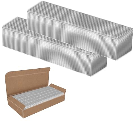 5000 chiodi senza testa calibro 18 da 25 mm per finitura diritta con confezione in scatola, zincati, chiodi Brad compatibili con pistola per unghie da 18 G/25 mm