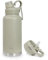 KXI Wasserflasche für Sport, Fitnessstudio, Edelstahl, auslaufsicher, BPA-frei, tragbar, wiederverwendbar (Seladon)