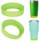 Linkidea Water Bottle Boot Compatible with YETI Rambler Tumbler 20oz/30oz, Travel Mug 20oz/30oz, Straw Cup 26oz, Silicone Bottle Bottom Bumper Protector (Blueish Green / 2 Pack)