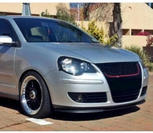 Für Vw Polo 9N Cupra Splitter Frontstoßstange Lippe 3 Stück 6 Farben Body Kit (Grau)