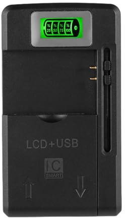 Cargador de cámara, Cargador de batería para cámara Digital - Estaciones de Carga de baterías para cámaras,Cargador de Viaje pequeño Negro, reemplazo del Cargador de Pared, Cargador de teléfono móvil