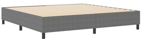 vidaXL Plattformbettgestell Hellgrau 200 x 200 cm Cordstoff | Aus starken Materialien gemacht, die sehr langlebig sind, Genug Platz, um deine Sachen unterzubringen, Minimalistischer Stil,