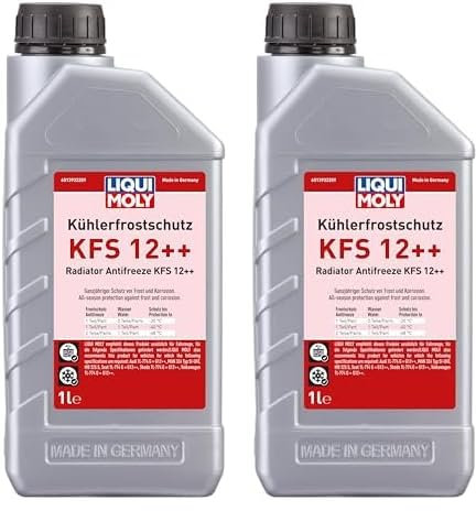 LIQUI MOLY Kühlerfrostschutz KFS 12++ | 1 L | Kühlerschutz | Art.-Nr.: 21134, farblos (Packung mit 2)