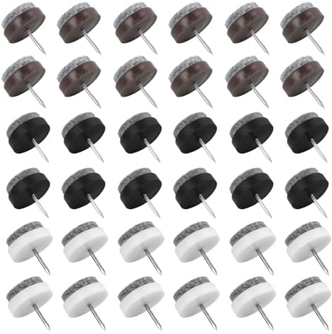 30 PCS Filzgleiter für Stühle, Filzgleiter Nagel Ø 22mm, 4mm Dicke für Möbel Böden