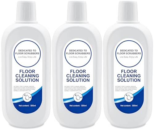 3 x 500ml Bodenreiniger, Reinigungsmittel, geeignet für alle Wischroboter und Nasstrockensauger, Rückstandsfreie Reinigung, Cleaning Solution für Mehrere Oberflächen