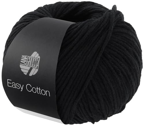 LANA GROSSA Easy Cotton | Multifile Baumwollmischung | Handstrickgarn aus 50% Baumwolle & 50% Polyacryl | 50g Wolle zum Stricken & Häkeln | 123m Garn FB 5