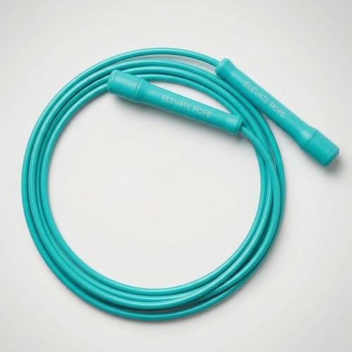 Cuerda de saltar pesada de 7 mm – Elevate Titanium Hybrid Speed Rope with Free Workout App