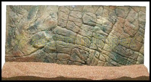 Aquarium 3 D Rückwand Thin Felsen 80x40 tief 2cm 80 40
