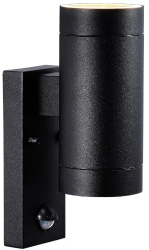 Nordlux Wandleuchte mit Bewegungsmelder Tin Maxi 2x35W schwarz IP54 GU10 21512103