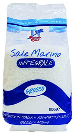 LA FINESTRA SUL CIELO®- SALE MARINO INTEGRALE GROSSO (Sicilia) 1kg