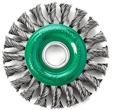 Lessmann Zopf-Rundbürste 125 x 14 mm 20 Z ROH glatt 0,50 mm Bohrung 22,2 mm, 473811