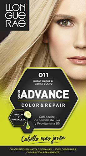 Llongueras Color Advance Tinte Pelo Mujer Coloración Permanente Color Intenso Hasta 5 semanas - Tono 11 Rubio Natural Extra Claro