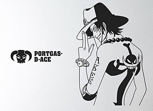 Papapanda - Adesivo da parete per One Piece Anime Ace