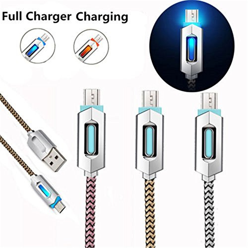 superior ZRL LED Lumi¨¨re Visible Micro USB Chargeur Data Sync Cable Cordon pour Smartphones Samsung Galaxy, Nexus, LG, Sony, romaric, HTC, Motorola, Kindle, contr?Leur de PS4 et Plus