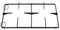 GRIGLIA SX CUCINA GAS ADATTA REX ELECTROLUX ZOPPAS CM 46,3 x 27,4 NERA P 6750