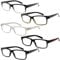 Eyekepper 5er-pack Federscharniere Vintage- Herren Lesebrille mit Transparentem Fassung