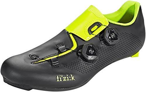 fizik Aria R3 Rennradschuhe schwarz/gelb Fluo Schuhgröße EU 42 2019 Rad-Schuhe Radsport-Schuhe