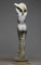 Skulptur, nackt, sexy weibliche Frau, handgefertigt, erotische Kunst, 23,9 cm