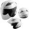 Motorradhelm Helm Sturzhelm Jethelm Roller Innensonnenblende Visier Weiß XL