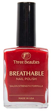 Breathable Halal 100% Vegan Nail Polish by Three Beauties of London - Henna Brown - 14.8ml