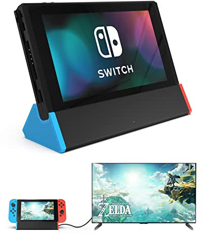 GULKit Pocket TV Dock for Nintendo Switch, PD Protocol Avoids Brick, Hyper Trans for 1080P/2K/4K Projection, Magnet Transform Design, Supported Phone or Tablet, Charging Dock with Air Outlet (Black)