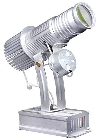 WUZHENG Imagen Personalizada LED GOBO Logo Proyector Luz para Empresa Hotel Restaurante Carteles Publicitarios,Plata,Withremotecontrol