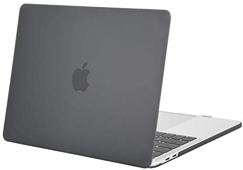 MOSISO Hülle Kompatibel mit MacBook Pro 16 Zoll 2020 2019 Freigabe A2141 mit Touch Bar & Touch ID, Ultra Dünn Schutzhülle Plastik Hartschale Case, Grau