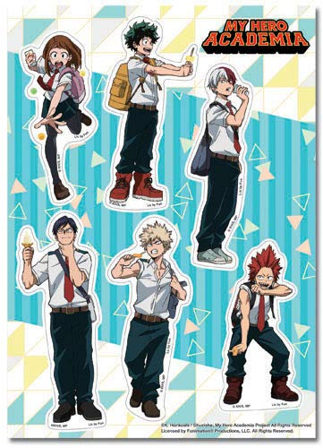 My Hero Academia- Eiscreme-Sticker-Set, 12,7 x 17,8 cm