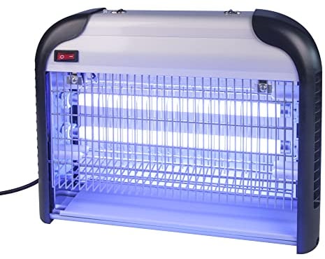 Windhager Fluginsekten-Schutzlampe, Insektenvernichter, Insektenlampe, Mückenvernichter, Mückenschutz, UV-Lampe, gift-und chemiefrei, 2x 8Watt, 03515