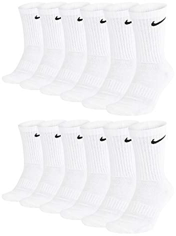 Nike Unisex Trainingssocken Everyday Cushioned Crew Socks SX7664 6 Paar, Größe:38-42, Artikel:-100 white